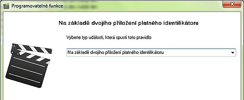 Nastavení spuštění návaznosti při dvojím přiložení platné karty