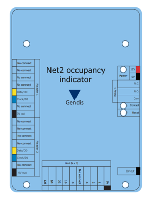 Jednotka Occupancy indicator umožňuje počítání osob v objektu a také dokáže poskytovat informace o obsazenosti parkoviště